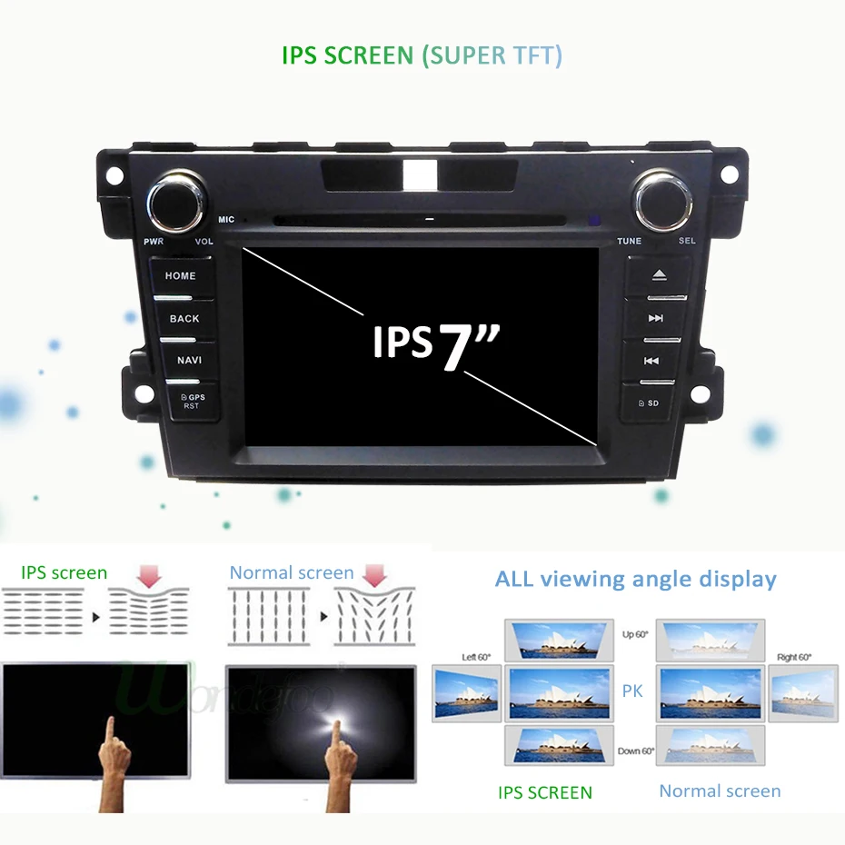 Excellent 2 Din car dvd multimedia player 8 core 4G 64G Android 9.0 GPS Navigatio audio for mazda cx-7 CX 7 CX7 2008-2015 Car radio dsp FM 1