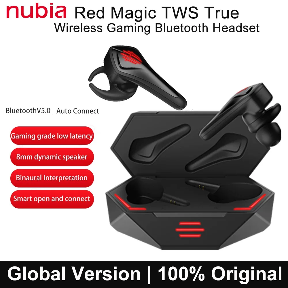 Наушники Global ZTE nubia Red Magic наушники-вкладыши игровая гарнитура Bluetooth наушники 5.0 5G TWS