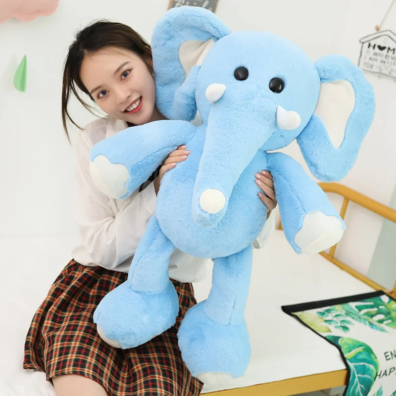 75 см Высококачественная мягкая плюшевая игрушка Kawaii Elephant с героями мультфильмов, животными, слоном, мягкая кукла, подушка, детский подарок на день рождения
