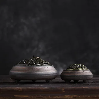 

Incense Burner Chinese Buddha Utensils Incense Burner Tea Room Ceramic Incense Burner the Machine of Incensing Incense Burner