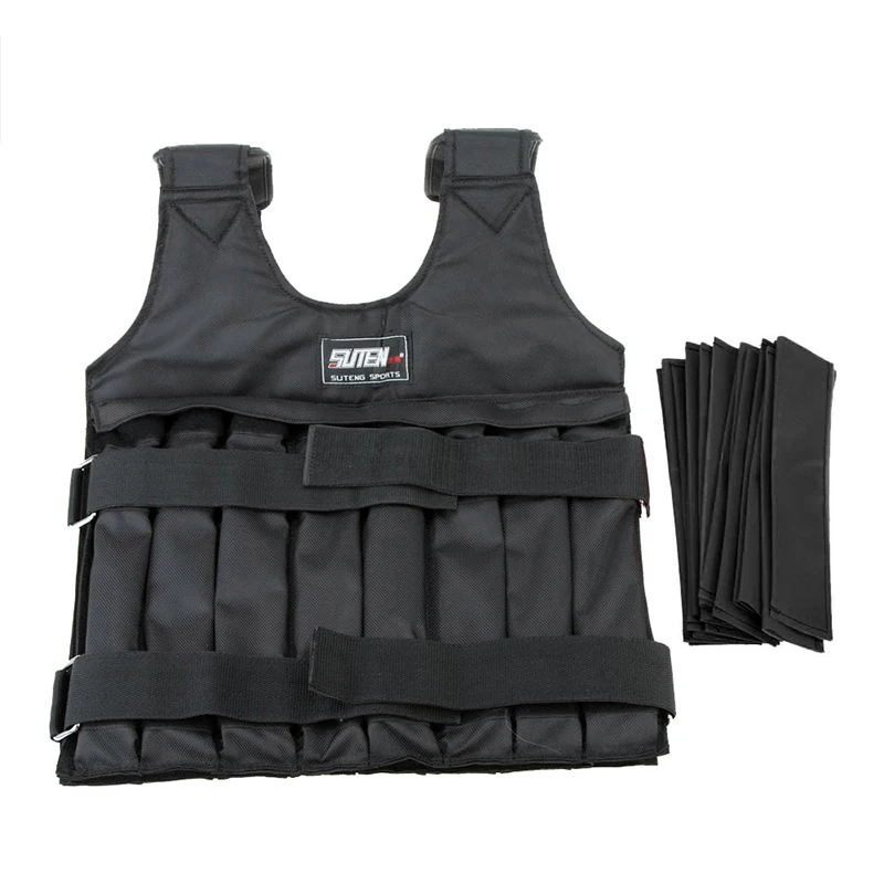 Giubbotto con Pesi Regolabile 50 kg di Ricarica Gilet di Esercizio Pugilato  Allenamento Peso Giacca zavorrata Regolabile con 12 sacchetti Gilet con pesi  Sport e tempo libero berjaya.edu.my