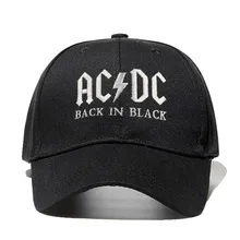 Новинка, бейсболка с полосами AC/DC, кепка в стиле рок, хип-хоп, Мужская бейсболка acdc, Кепка с вышитыми буквами, Повседневная шляпа для диджея, рок, папы, Прямая поставка