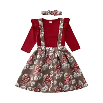 

Boutique Kids Baby Girls Tops Romper Tutu Skirt Floral Dress Outfit Clothes Baby Girl Newborn Clothing Newborn Costume Infantil