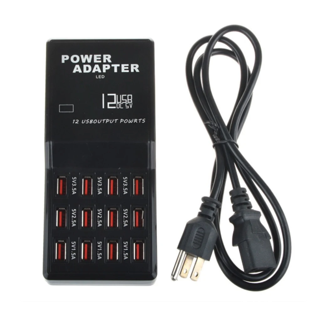 Зарядное устройство USB Multi 12 Порты стены настольное заряд Мощность адаптер для iPhone iPad Samsung Huawei HTC зарядки зарядного устройства стандарта ЕС, США, Великобритании штепсельная вилка австралийского стандарта