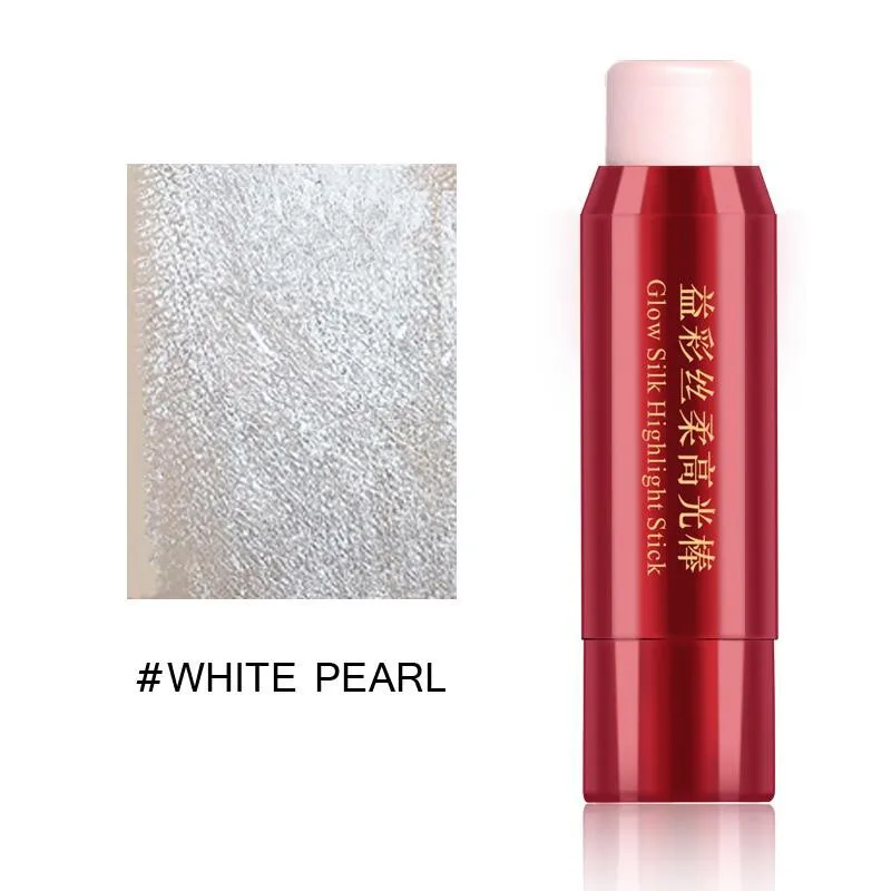 White Pearl Мерцающий хайлайтер палка бронзатор 3D контур лица ручка основа для макияжа долговечная легко носить хайлайтер - Цвет: White Pearl
