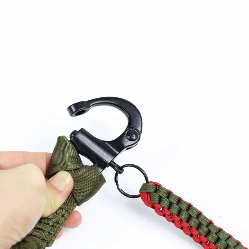 Carabiner Lanyard Retractable Safety Rope Rock Climbing Fall Prevention Safety Rope Elastic Climbing Tool Outdoor Sports Tool