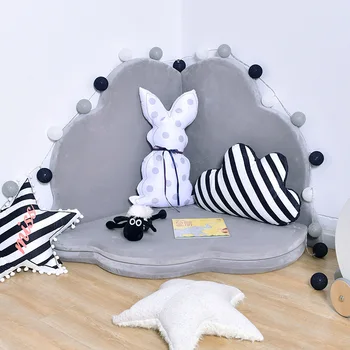 

Children's ground pad petal crawling pad thickened baby game pad baby non-skid climbing pad folding detachable washing bed fence