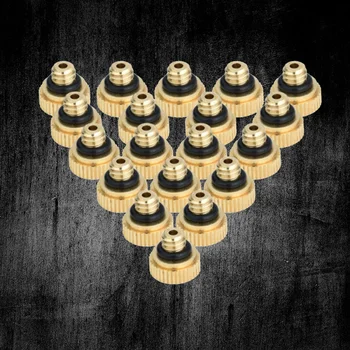 

30 in 1 Misting Nozzles Brass Lead-free Misting Nozzles for Outdoor Cooling System 0.3mm Orifice