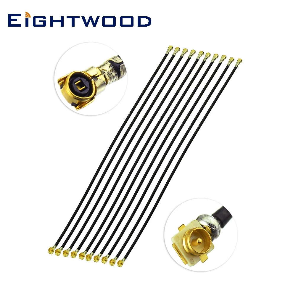 Eightwood 10 шт. U.FL кабель см IPX (IPEX/UFL) мама к штыревой 1 37 мм с низким коэффициентом