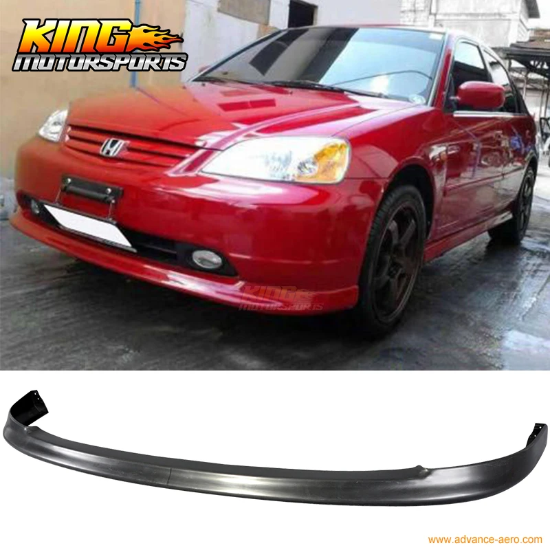 Передний бампер для Honda Civic 2Dr 4Dr OE Style черный PP подходит 2001 2002 2003 | Автомобили и