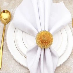 6pcs/set Bayberry Ball Napkin Rings Napkins Holders Hotel Birthday Wedding Xmas Party Favor Banquet Hotel Table Supplies