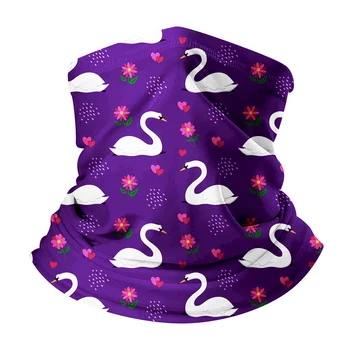 

Cartoon Swan Women Magic Neck Gaiter Face Mask Cycling Hiking Bike Bandana Headband Scarf Shield Balaclava Fashion Fishing Girls