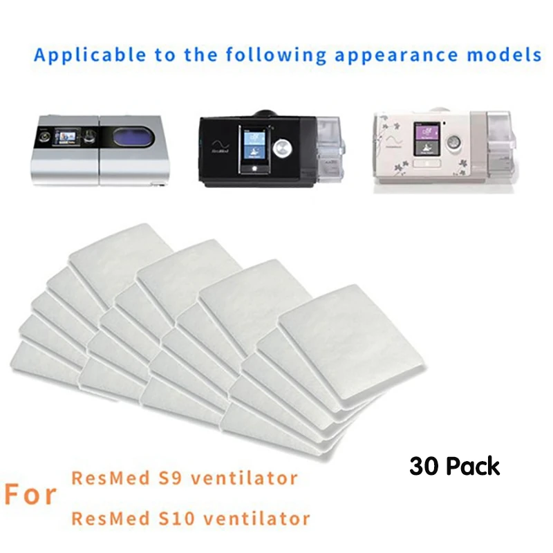 RISE-30Pcs Disposable Air Filters Premium Disposable Universal Replacement Filters for ResMed AirSense 10 AirCurve10 S9 - Famidy.com