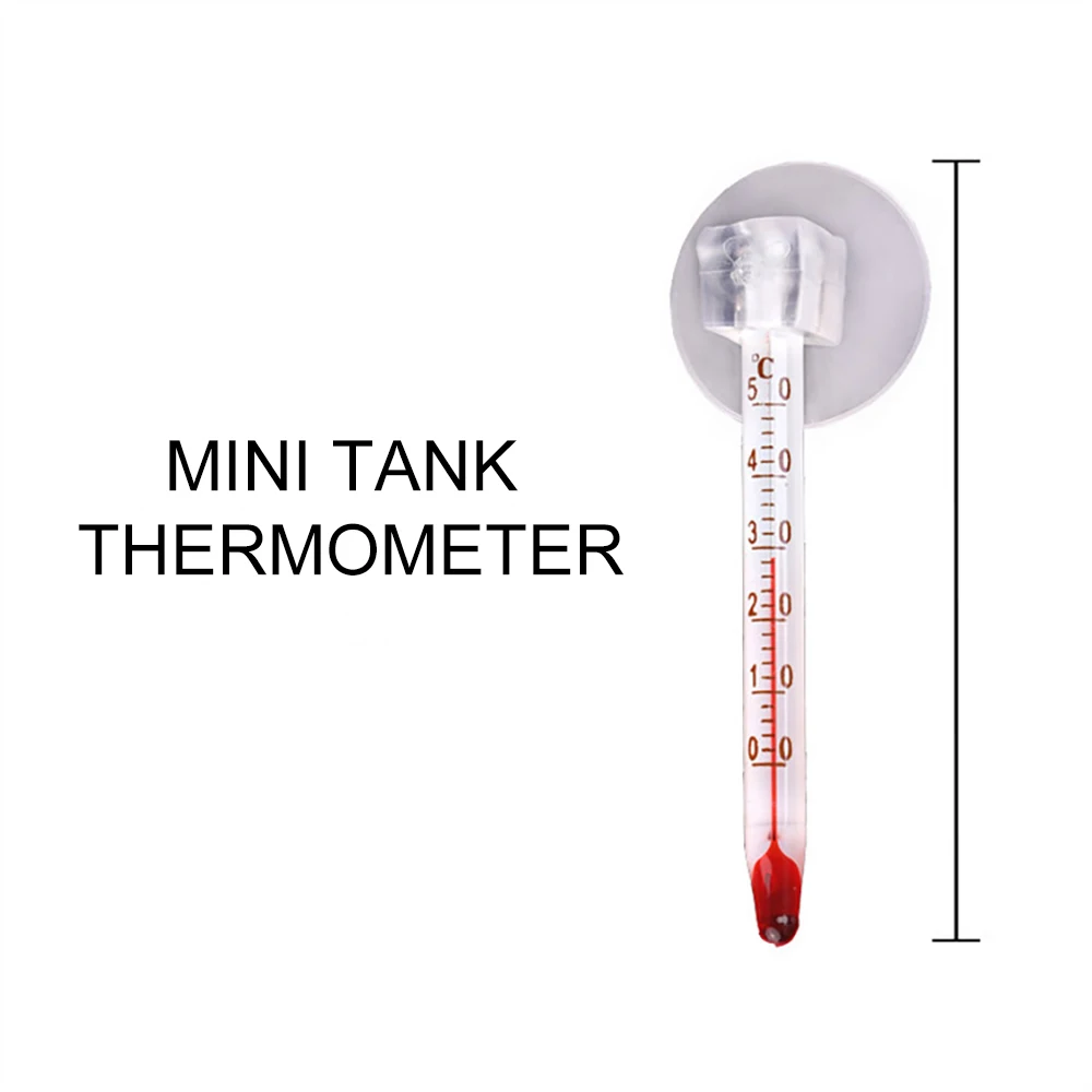 Мини-термометр подводный для аквариума термометр для измерения температуры воды, 0~ 50 градусов Цельсия, водонепроницаемый на присоске