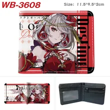 

Anime takt op.Destiny Folded Coin Purse Card Holder Travel PU Leather Bank Student ID Card Wallet Holder 828