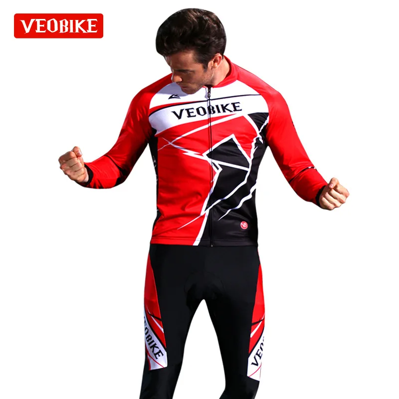2 Summer Men Cycling Jersey Ciclismo Set Pro Team Long Sleeve Bike Clothing MTB Sportswear Quick Dry Bicycle Clothes - Цвет: 2
