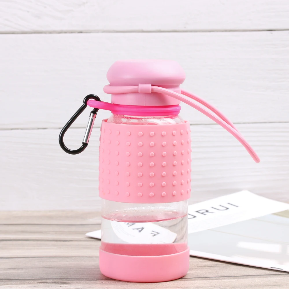 Water Bottle Holder Aluminum Sports Kettle Buckle Outdoor Carabiner Rubber Buckles Hook 1PC