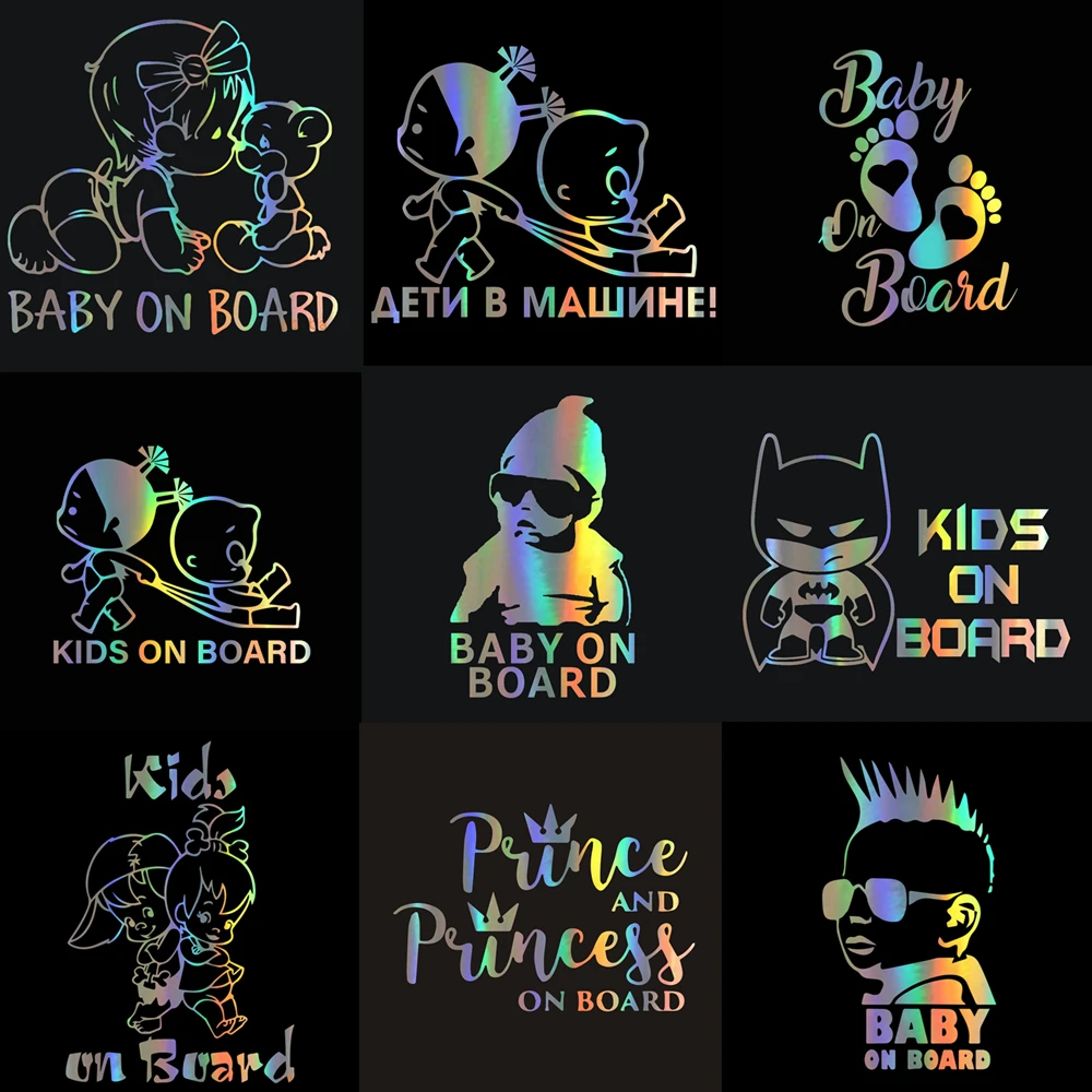 

Tancredy Baby Kids On Board Series Car Stickers Funny Vinyl Car Body Window Warning Signs Child Stickers and Decals Car-styling