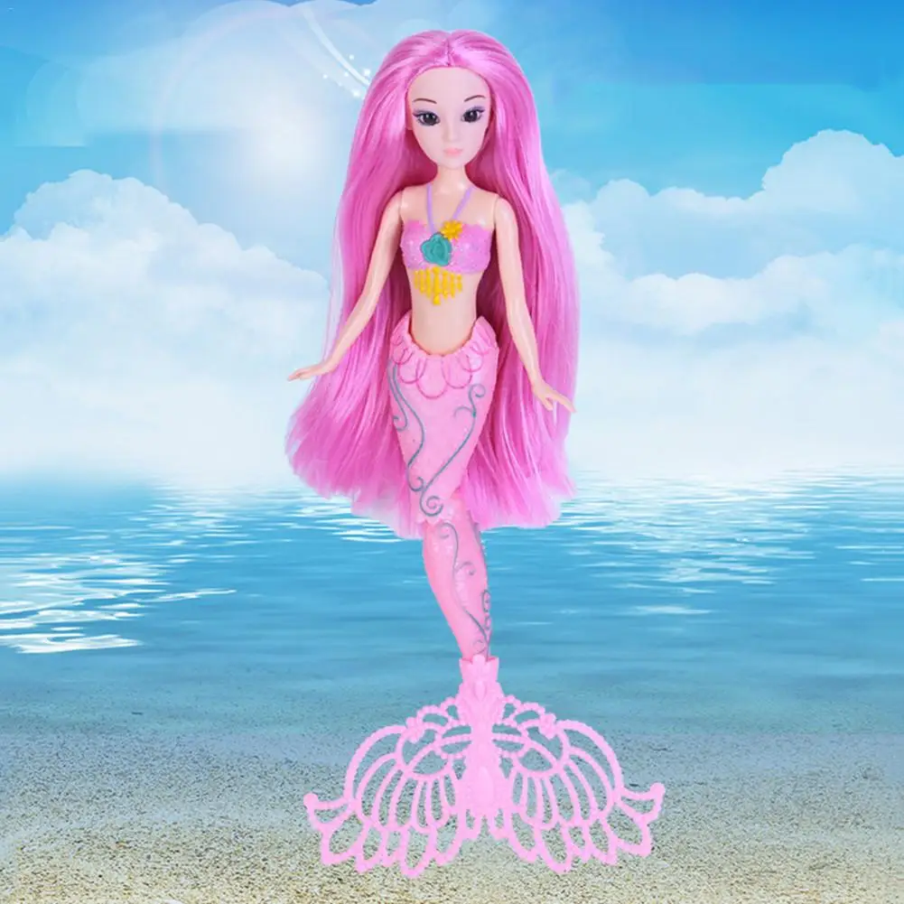 Кукла Принцесса-русалка девушка дом Играть Пение подарок на день рождения 3D имитация реального глаз для игрушки