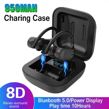 

HiMISS B1 TWS Bluetooth Earphone Wireless Sport Earbuds BT 5.0 Ergonomic Design In-Ear Headset with 950mAh Charging Bin