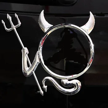 

3D Chrome Devil Decal Car accessories funny car sticker! For Opel Astra VAUXHALL MOKKA Zafira Insignia Vectra Antara