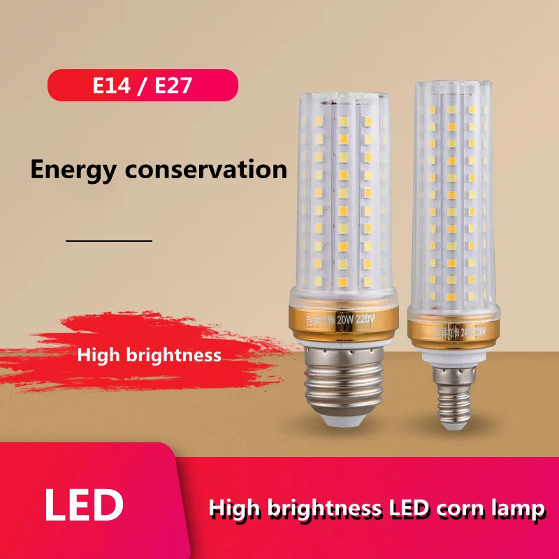E27 E14 Led Corn Light Smd 5730 12W 16W 20W 24W Lampade Luci 110V 220V Lampadine Dimmerabili Corn Candle Bulb 3 Colori