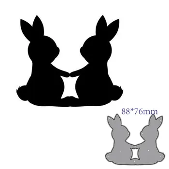 

metal cutting dies cut die mold rabbit decoration Scrapbook paper craft knife mould blade punch stencils dies