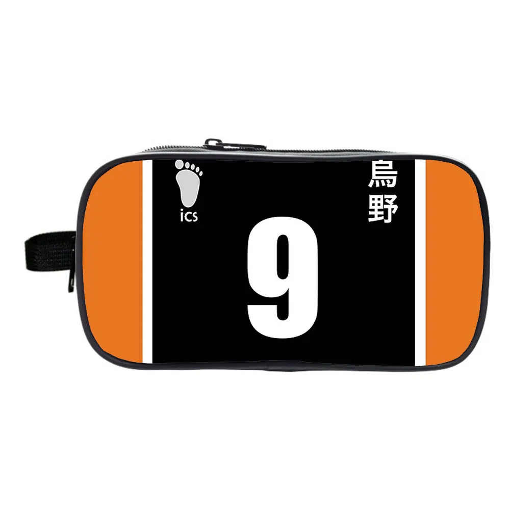 NEW Haikyuu pencil case childrens stationery case storage bag cosmetic bag multifunctional pencil case .Support custom