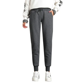 

Women'S Warm Jogging Track Pants Casual Warm Trousers Imitation Cashmere Plus Velvet Thick Sweat Pants