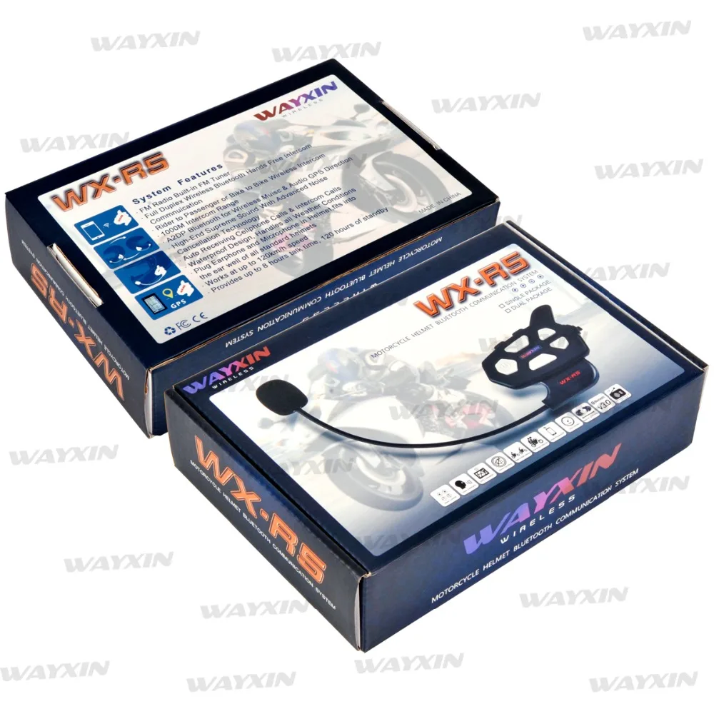 WAYXIN-R5-1PCS-Motorcycle-Bluetooth-Intercom-1000M-Interphone-Built-in-FM-Radio-Large-Volume-Moto-Bluetooth(5)