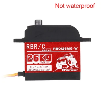 

RB0126MG Large Torque Slow Start RC Car Servo Accessory Removable Blocking Protection Metal Gear Vehicle Easy Install 26KG