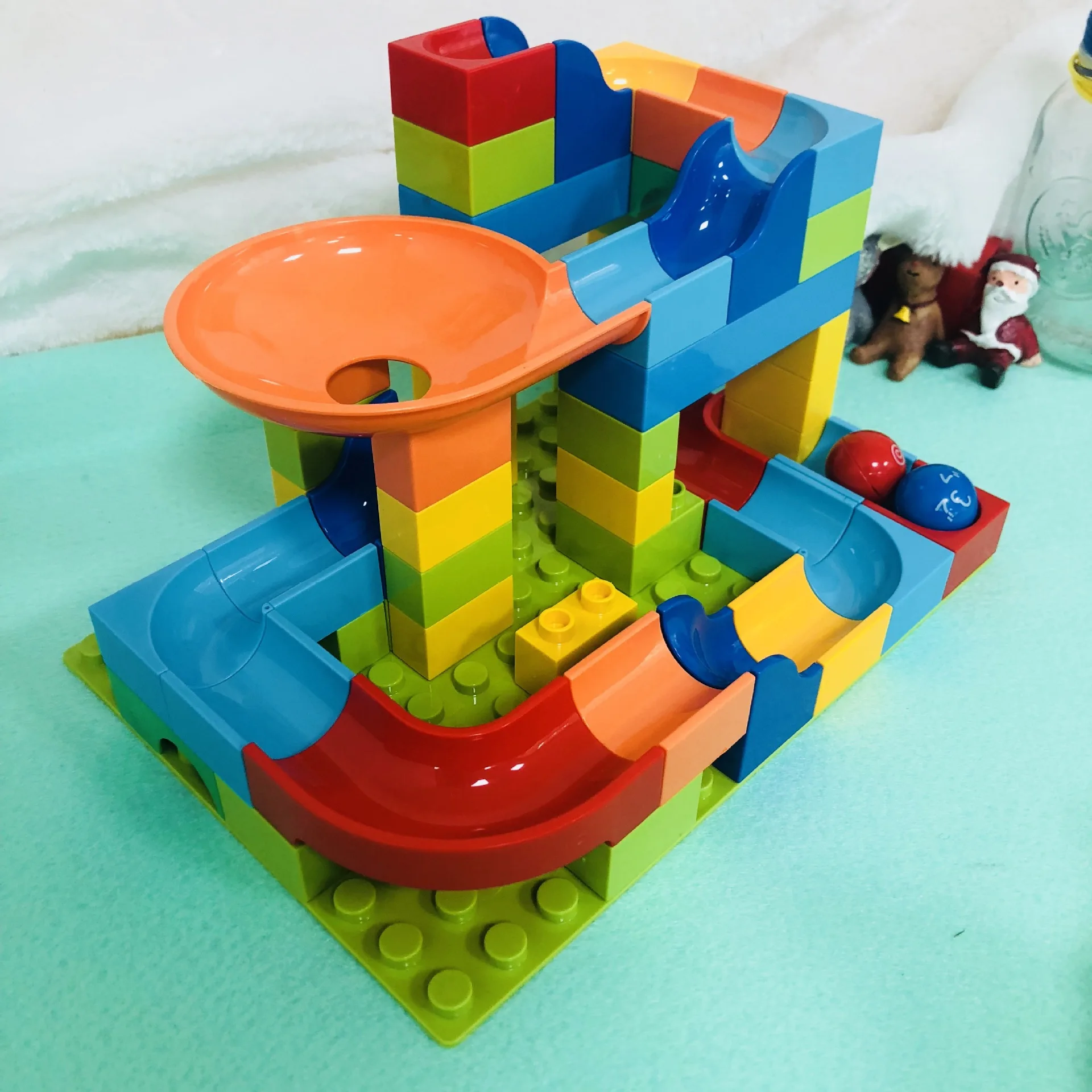 

Letigo Camera Track Ball Bearing Building Blocks Educational ENLIGHTEN CHILDREN'S Toy Large Particles DIY Flexible Joint Slide B