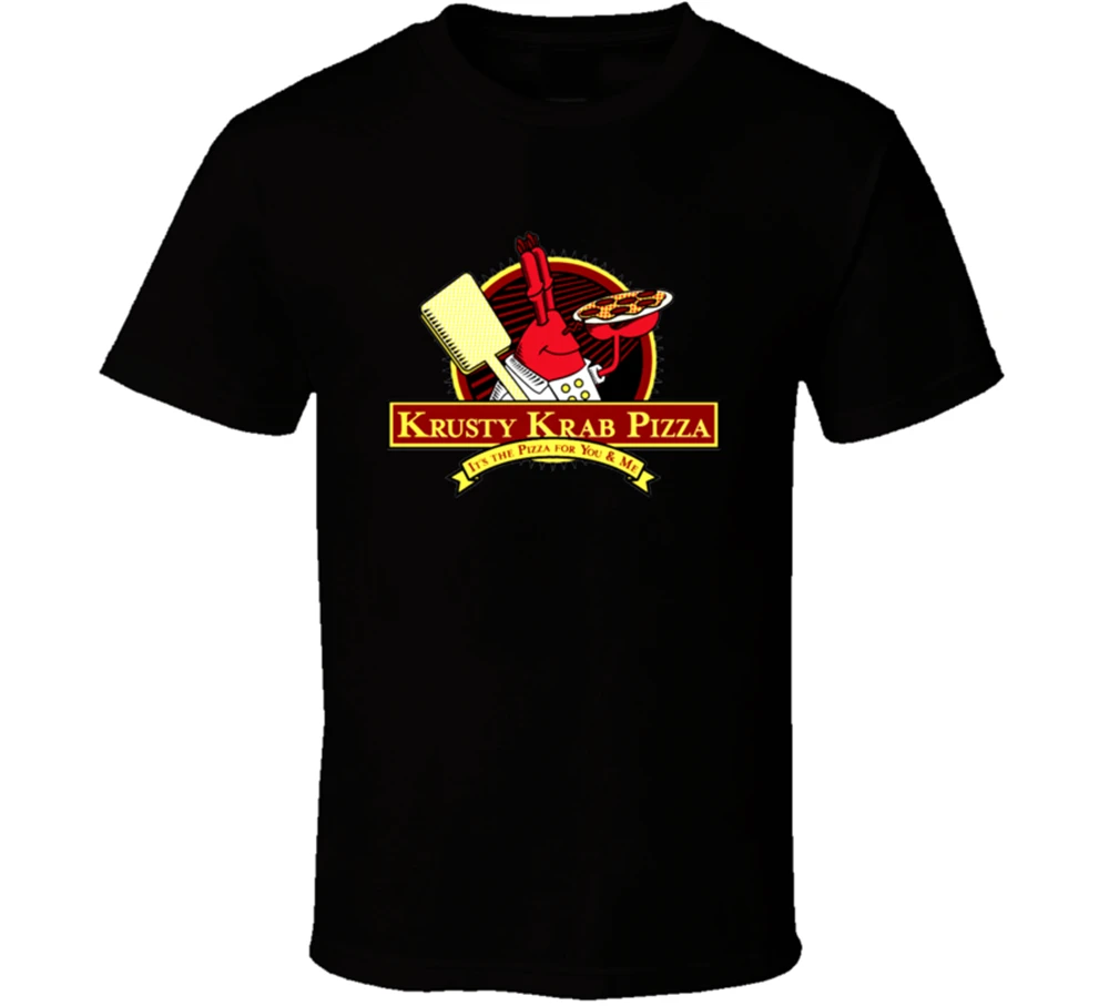 新しいクラスティkrabピザスポンジボブメンズtシャツ服サイズs 2xl夏oネックトップスtシャツ Aliexpress Men S Clothing