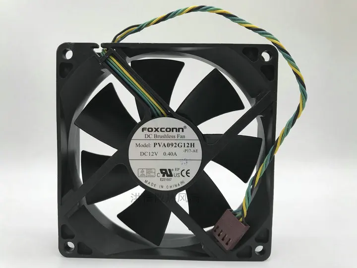 

pwm cpu cooling fan Original For Foxconn 9025 PVA092G12H DC12V 0.40A 4-Pin PWM Large Air Volume Fan