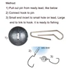 KESFISHING Fishing Lead Head Sinker 10pcs Soft Lure Hook Cheburashka Sinker Texas Fishing Tackle Accossories ► Photo 3/6