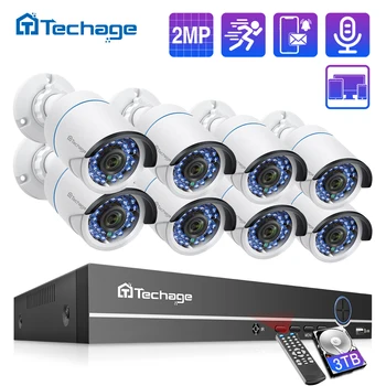 

[ Clearance Sale ] H.265 8CH 1080P 2.0MP POE NVR Kit Security Camera System Audio Record IP Camera CCTV Video Surveillance Set