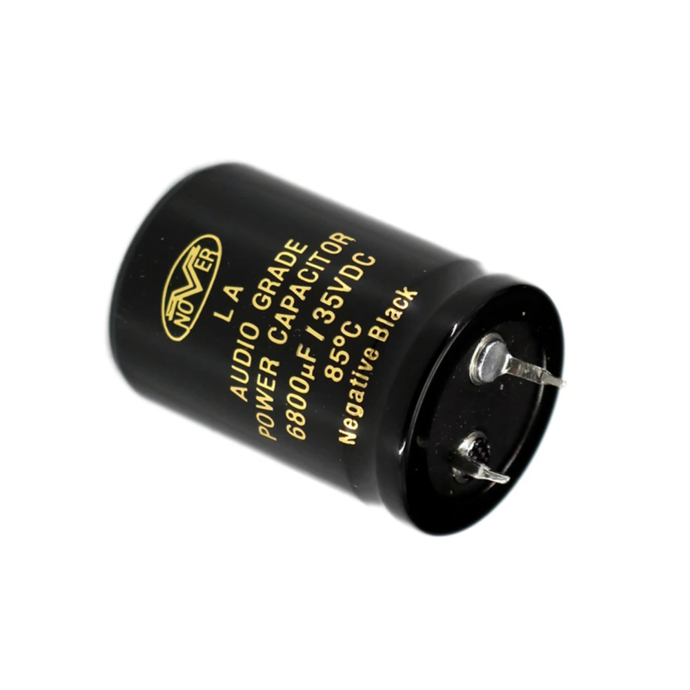 2pcs—12pcs Nover LA 6800uF 35V 25x35mm Pitch 10mm 35V/6800UF HIFI HI-FI Fever Golding Capacitors AUDIO Electrolytic Capacitor 6