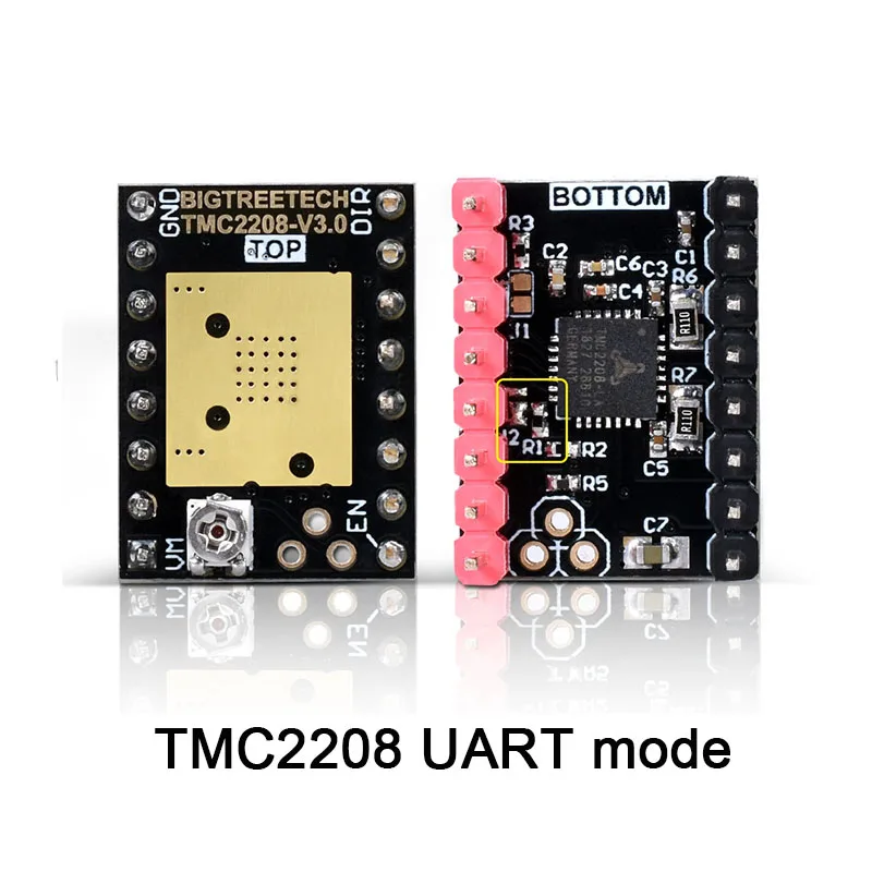 5 шт. BIGTREETECH TMC2208 V3.0 шаговый двигатель драйвер 3d принтер части TMC2130 TMC2209 TMC5160 для SKR V1.3 V1.4 MKS GEN Ramps 1,4 - Цвет: UART mode