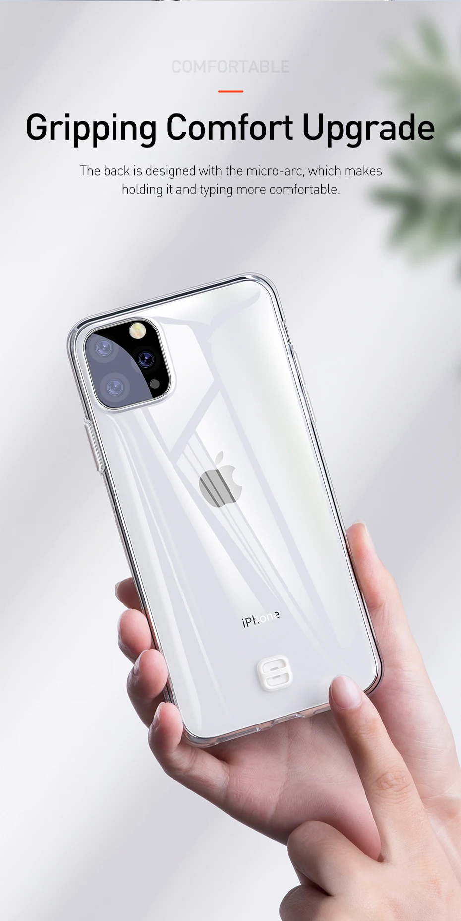Baseus Прозрачный чехол для iPhone 11 тонкий прозрачный чехол для телефона из мягкого ТПУ с рисунком Защитный чехол для iPhone 11 Pro Max Капа кейс на заднюю панель