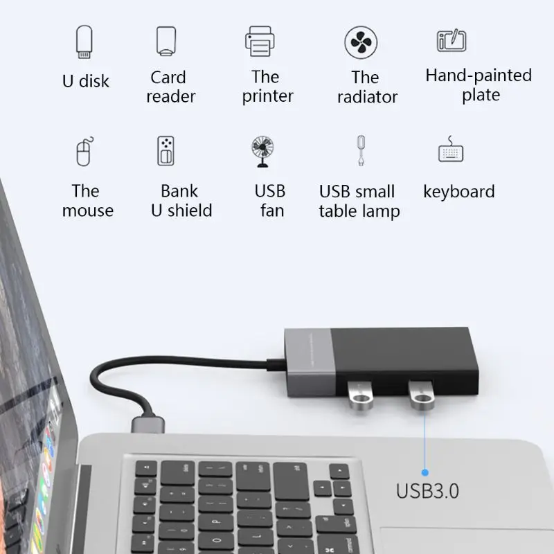 6 в 1 высокая Скорость USB 3,0 2 Порты и разъёмы HUB адаптер для XQD/CF/SD/TF Card Reader комплект