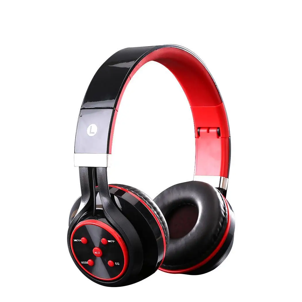 Wireless Headphone Hifi Stereo Bluetooth Over Ear Head-mounted Call Music With Mic Headset Purple | Электроника