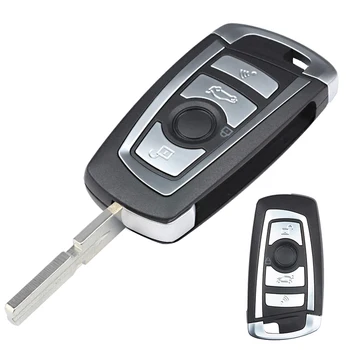 Keyforkess EWS 315MHz/433MHz ID44 PCF7935AA chiave remota pieghevole modificata Chip per chiave BMW 330 318 525 530 540 E38 E46 M5 X3 X5 HU92 HU58 - KEYECU EWS 315MHz 433MHz ID44 PCF7935AA chiave remota pieghevole modificata Chip per chiave BMW 330