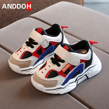 

Size 21-30 Baby Toddler Shoes Girls Casual Sneakers with Breathable Boys Anti-slippery Sneakers Children Wear-resistant Shoes