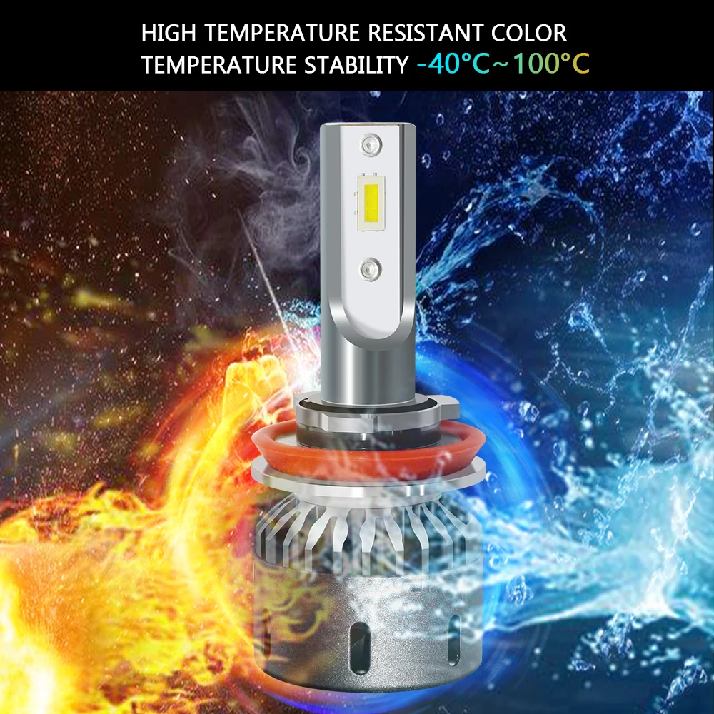 

2pcs H4 CSP LED Headlight Car 9003 HB2 72W 6000K Replace Hi/Lo Beam Bulb Lamp H11 H1 H7 9005 HB3 9006 HB4 LED headlight