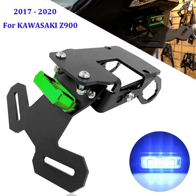 Z900 אלומיניום לוחית רישוי מחזיק זנב מסודר פנדר Eliminator רישום & LED אור עבור KAWASAKI Z900 2017 2020 18 19 Z 900