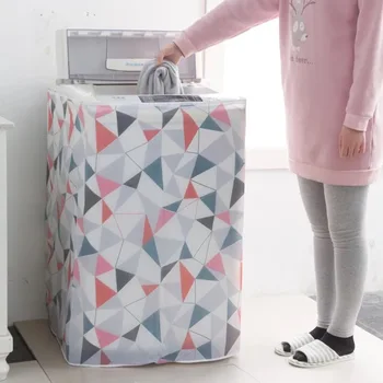 

PEVA Washing Machine Dust Cover Sun protection cloth home Waterproof Roller washing machine washing machine Cover cover towel