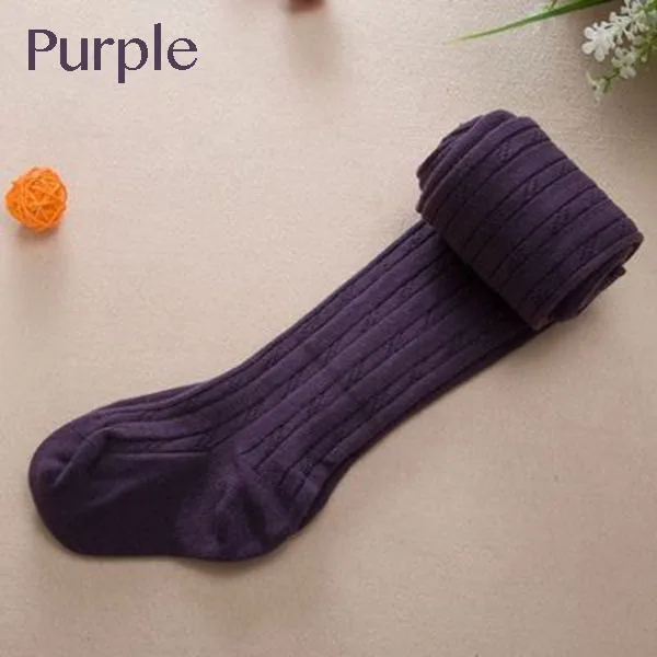 purple 15 цветов, весенне-Осенние Колготки для маленьких девочек, танцевальные колготки для балета, Детские Чулочные изделия, колготки спортивные колготки Милые штаны, от 3 до 10 лет - Цвет: purple