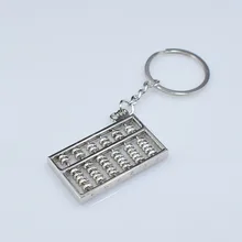 Маленькие брелоки для пар Abacus, мини портативный брелок для ключей автомобиля, подвеска, брелок для ключей, 6 видов деятельности, бусины «счеты»