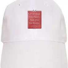 Бейсболка Pray Brains Quote