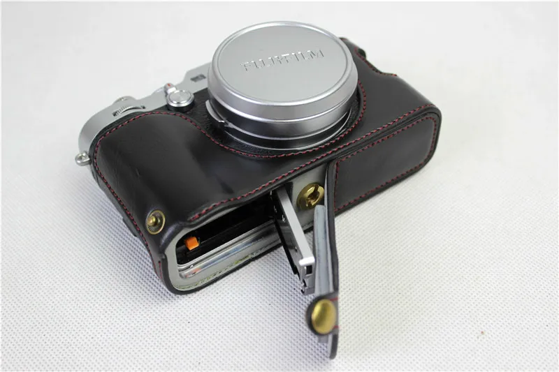 Чехол для камеры из искусственной кожи для Fujifilm x100 x100S x100M x100T, чехол для камеры с открытой батареей, 3 цвета
